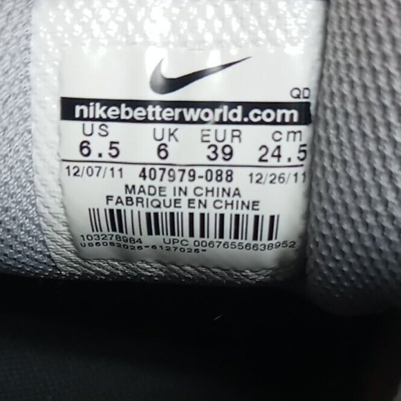 Nike Air Max LTD 407979-088 Wolf Grey/Anthracite/ Vivid Orange 2011 Mens Sz 6.5 main image 9
